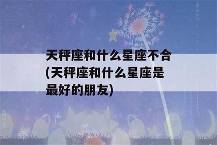 天秤座与哪些星座不合