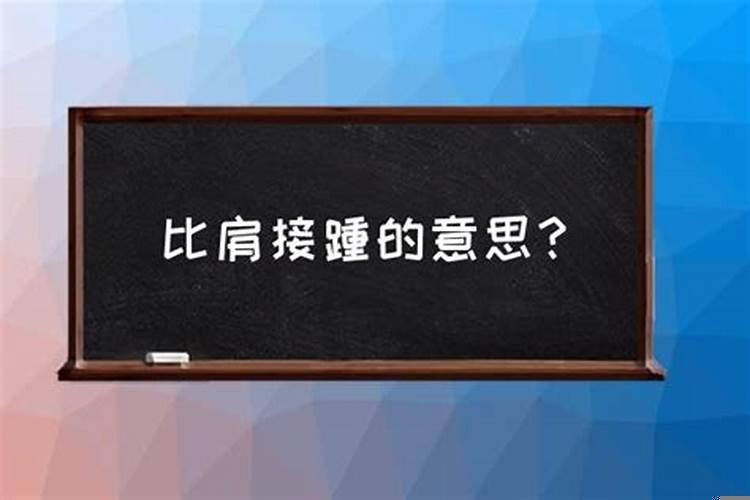 比肩继踵和比肩接踵意思一样吗对吗