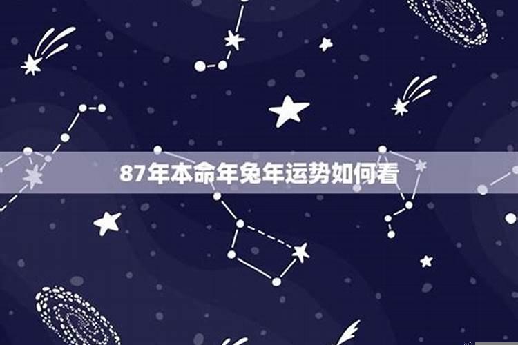 87年属兔2022年全年运势