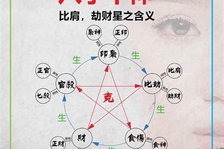 四柱八字与十神的关系