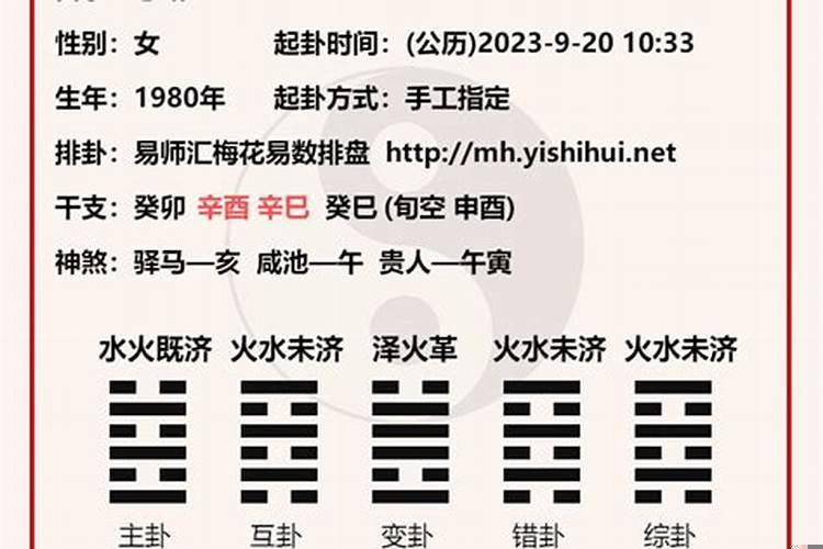 梅花易数断卦解卦