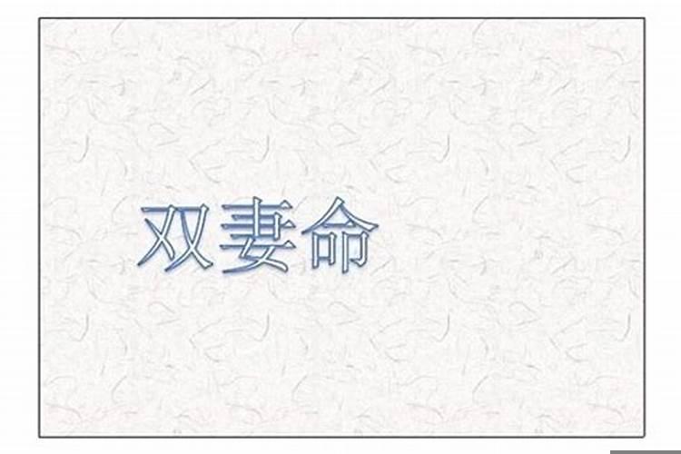 什么叫双妻命
