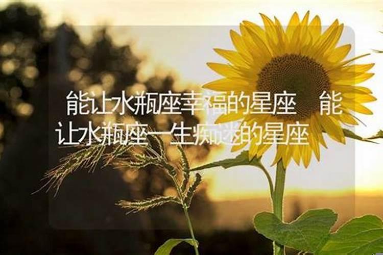 能让水瓶座死心塌地的星座