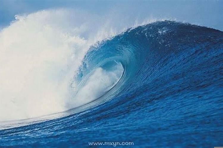 梦见海浪很高很大逃生