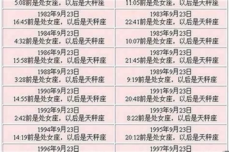 九十月份什么星座