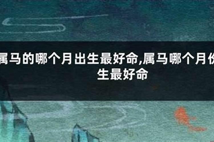 属马人今天的运势如何
