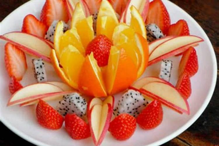 喜事果盘怎么摆