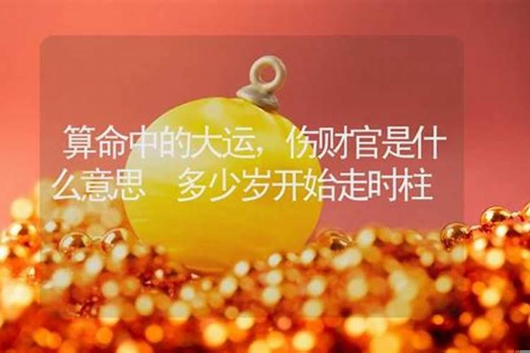 伤官大运财运怎么样