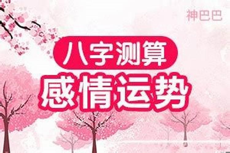 八字测今年感情