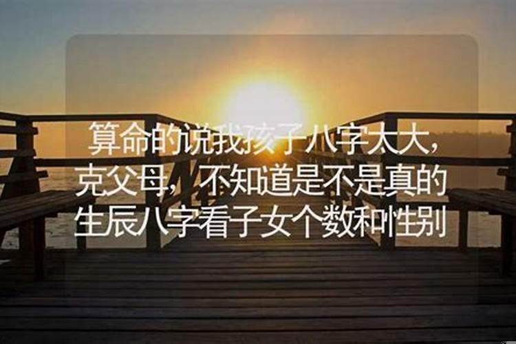算命的说我八字克父母
