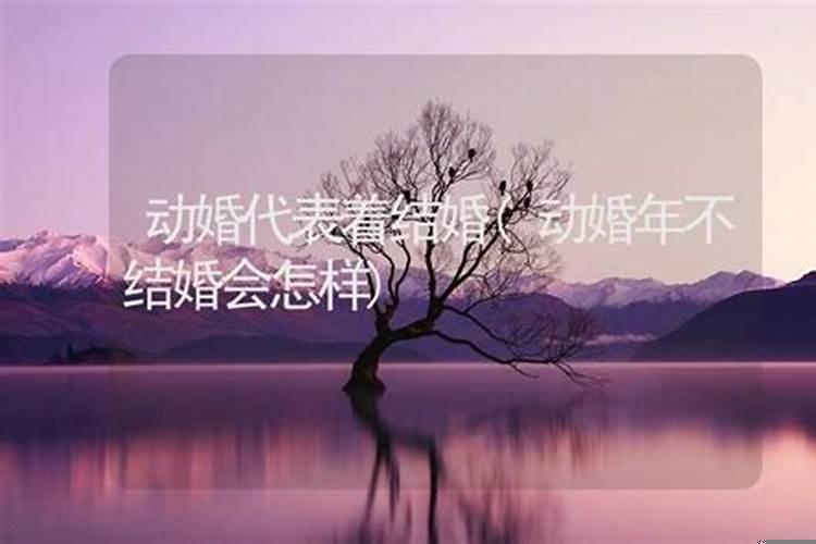 婚姻一直不动婚