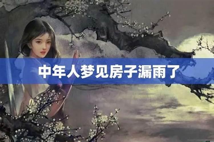 梦见房子漏雨了什么意思