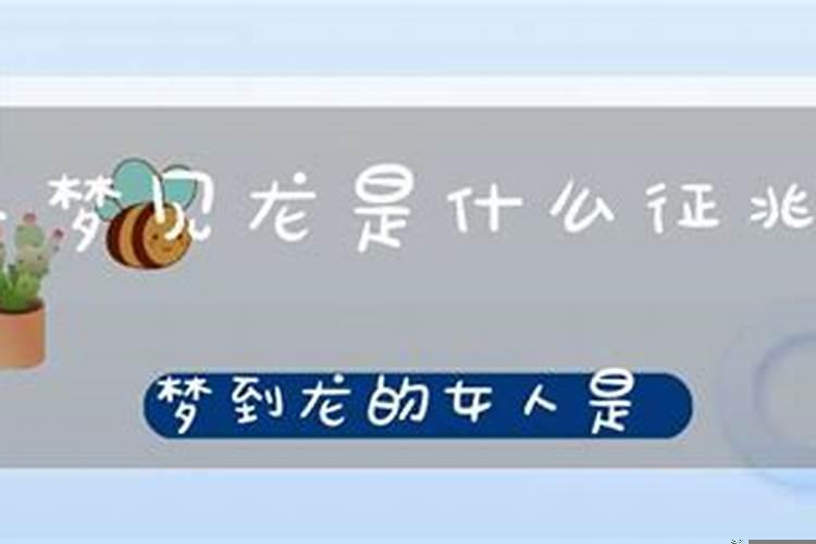 能梦到龙的女人是什么人