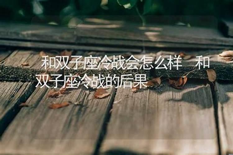 双子男冷战会想对方吗