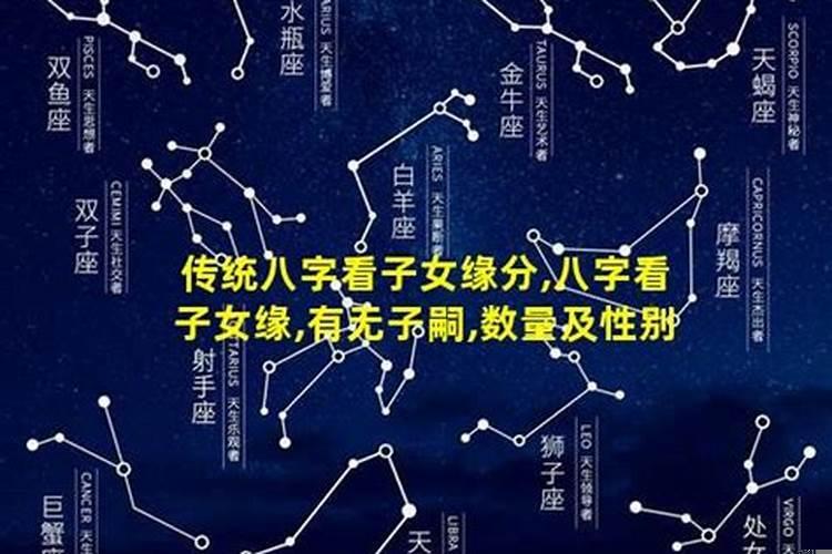 八字分析子女数量