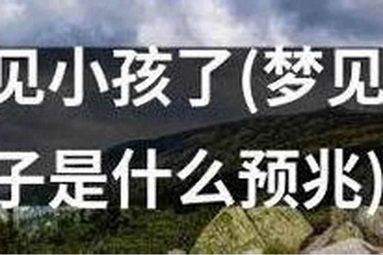 梦到小男孩什么意思