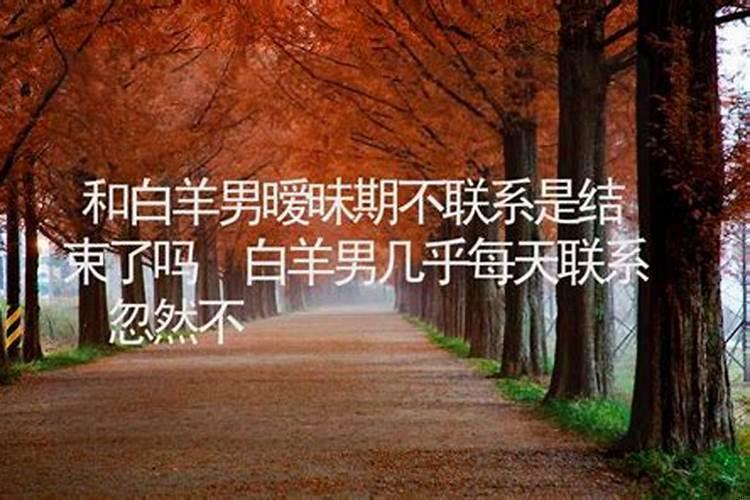 为什么白羊男突然不找你了