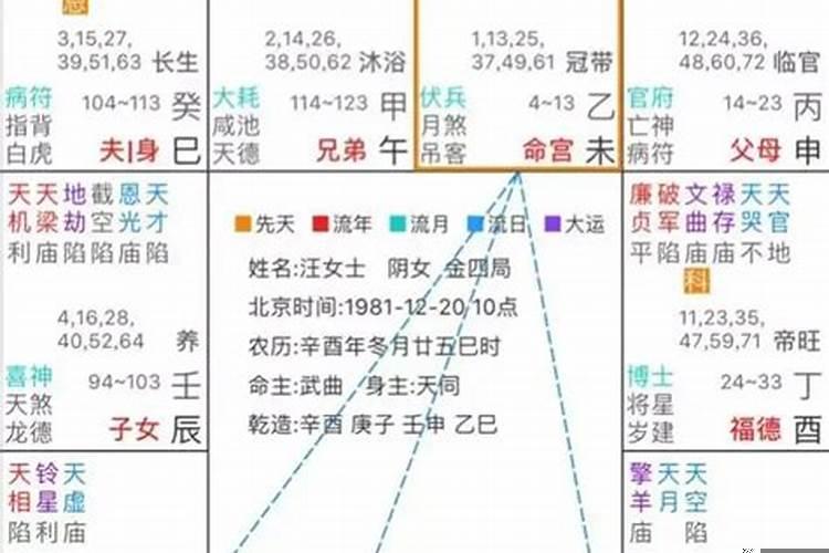 紫薇命盘看配偶哪里人