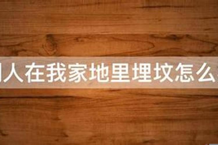 别人在我家地里埋了坟地怎么办?