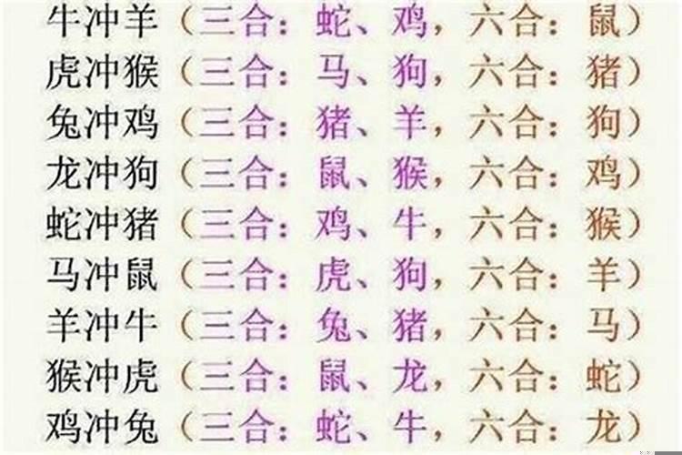 属牛与什么属相相冲相克
