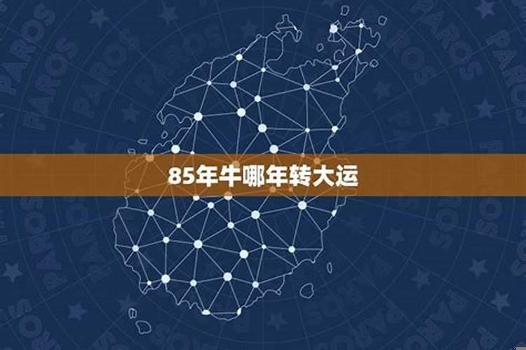 85年牛什么时候转大运