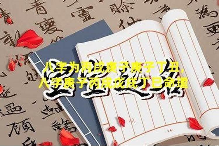 八字庚子丙戌戊戌丁巳命理