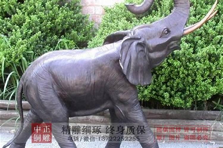 铜象风水摆件