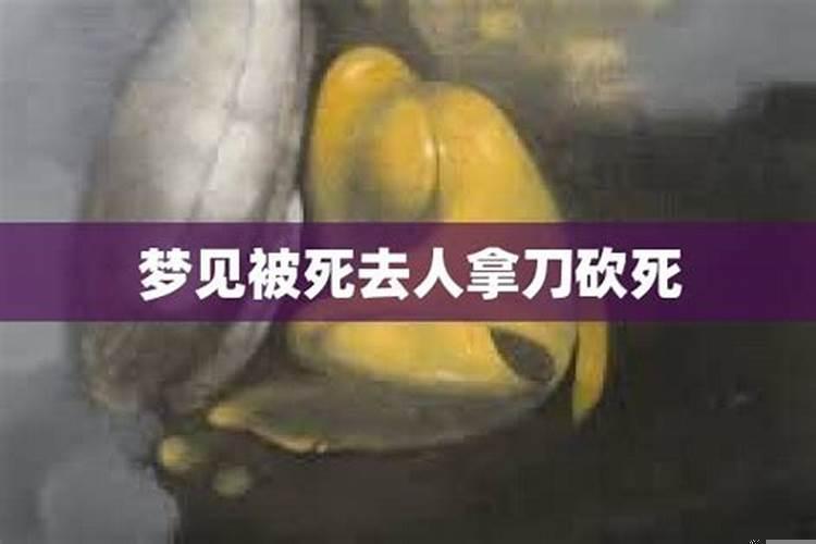梦见被人拿刀砍伤没见血