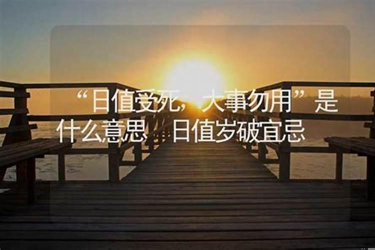 宜日值受死大事勿用是什么意思