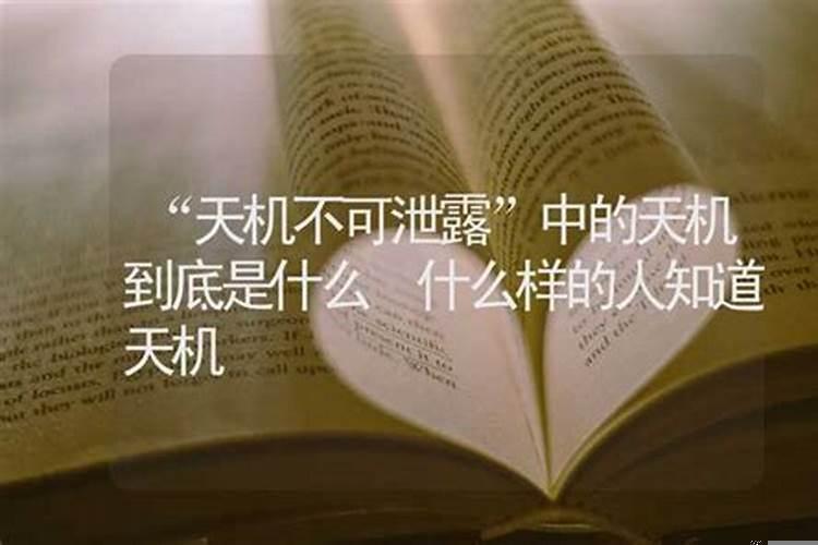 天机不可泄露算命的忽悠人的